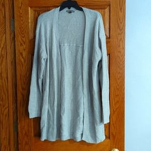 Plus, open front knit cardigan